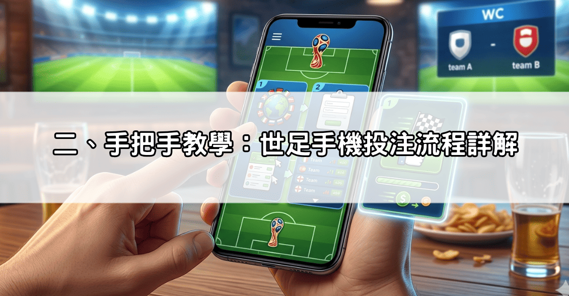 二、手把手教學:世足手機投注流程詳解